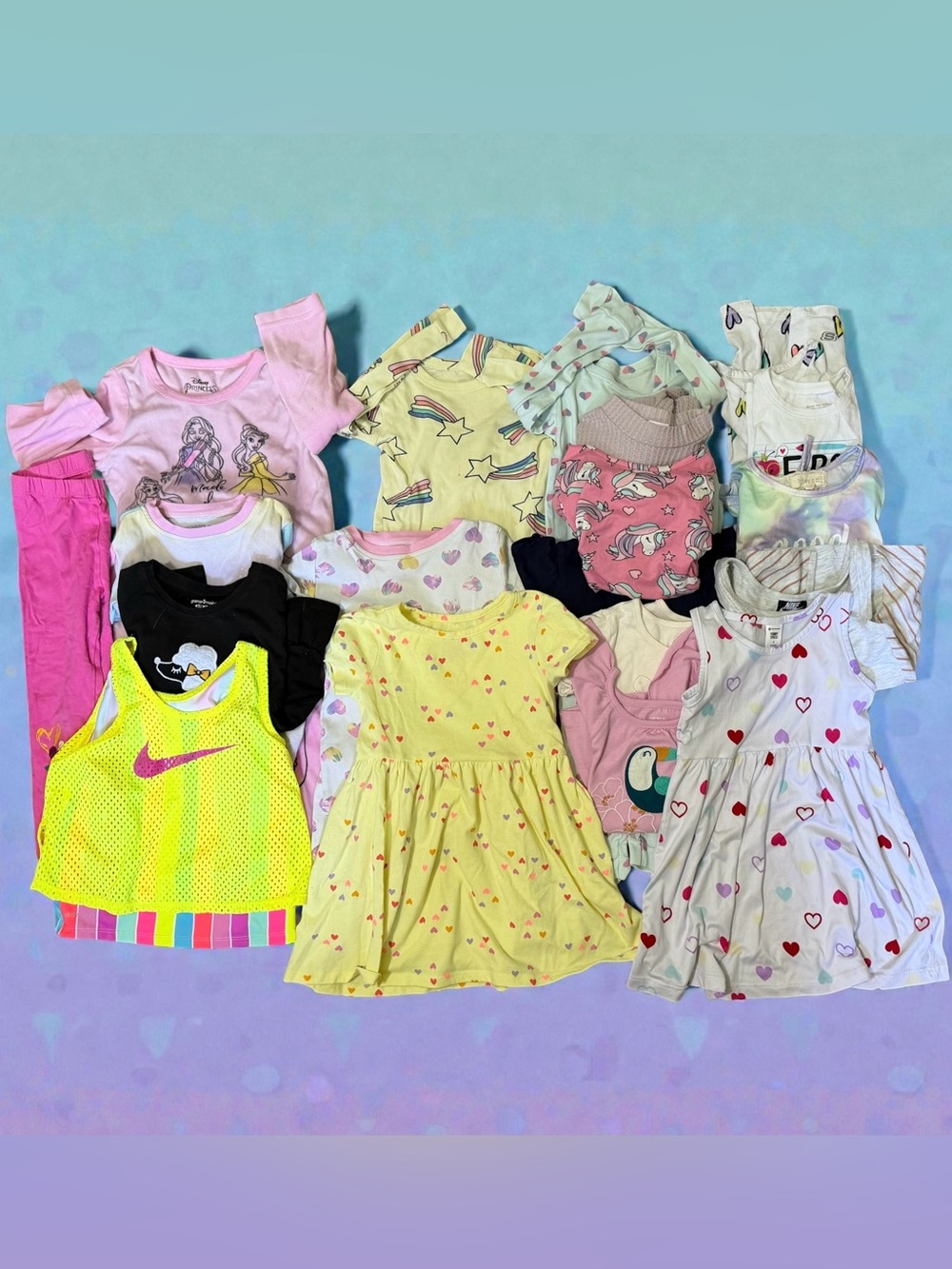 4-4T Girls Spring Summer Clothes 23-piece Lot
